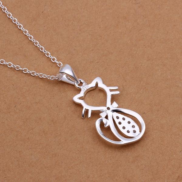 Cat Silver Necklace