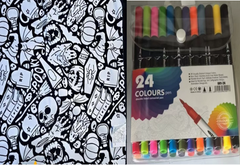 DIY Coloring Blanket With Markers
