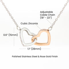 V-Day Special - Interlocked Hearts Necklace