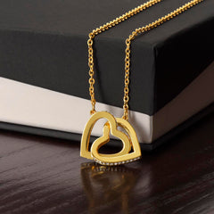 V-Day Special - Interlocked Hearts Necklace