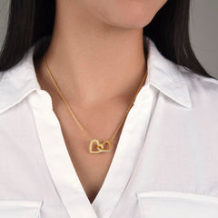 V-Day Special - Interlocked Hearts Necklace