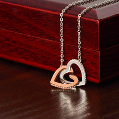 V-Day Special - Interlocked Hearts Necklace