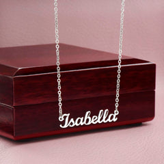 Custom Valentine's Day Name Plate Necklace