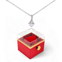 Mother's Day Rose Necklace Gift Box