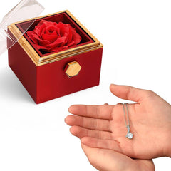 Mother's Day Rose Necklace Gift Box