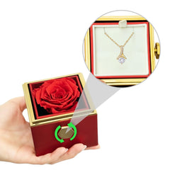 Mother's Day Rose Necklace Gift Box