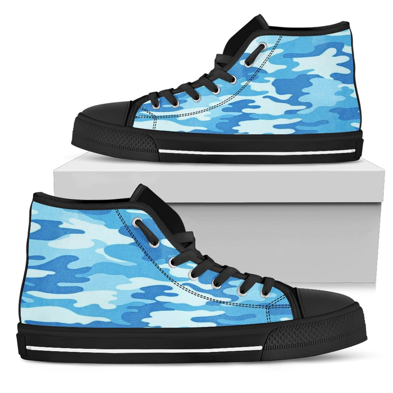Women Blue Camo Sneakers