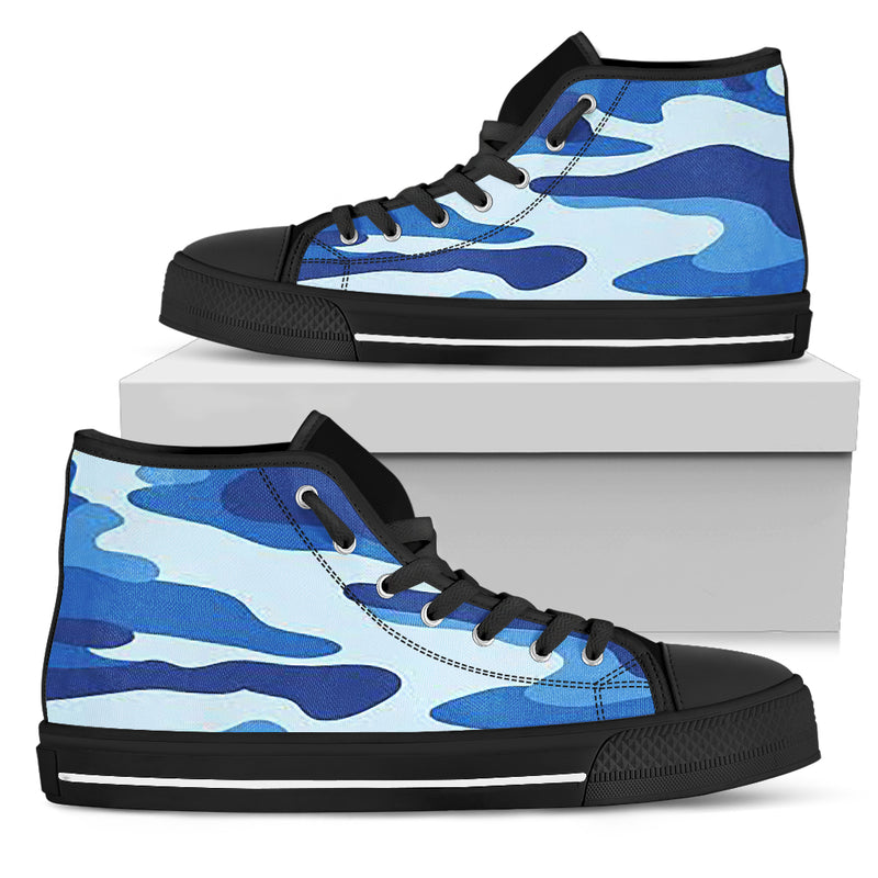 Women Blue Camo Sneakers