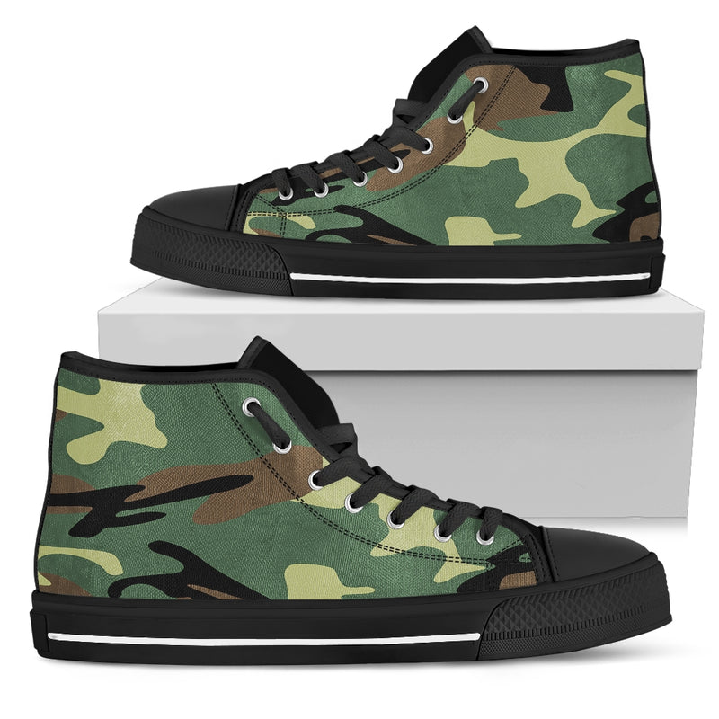 Women Army Green Camo Sneakers