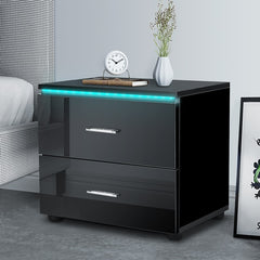 Modern Luxury LED Light Nightstand (20 Colors)