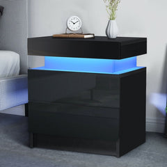 Modern Luxury LED Light Nightstand (20 Colors)