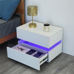 Modern Luxury LED Light Nightstand (20 Colors)