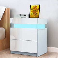 Modern Luxury LED Light Nightstand (20 Colors)