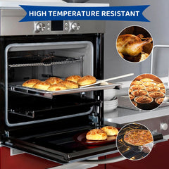 2pcs Steel Non-Stick Baking & Cooling Rack
