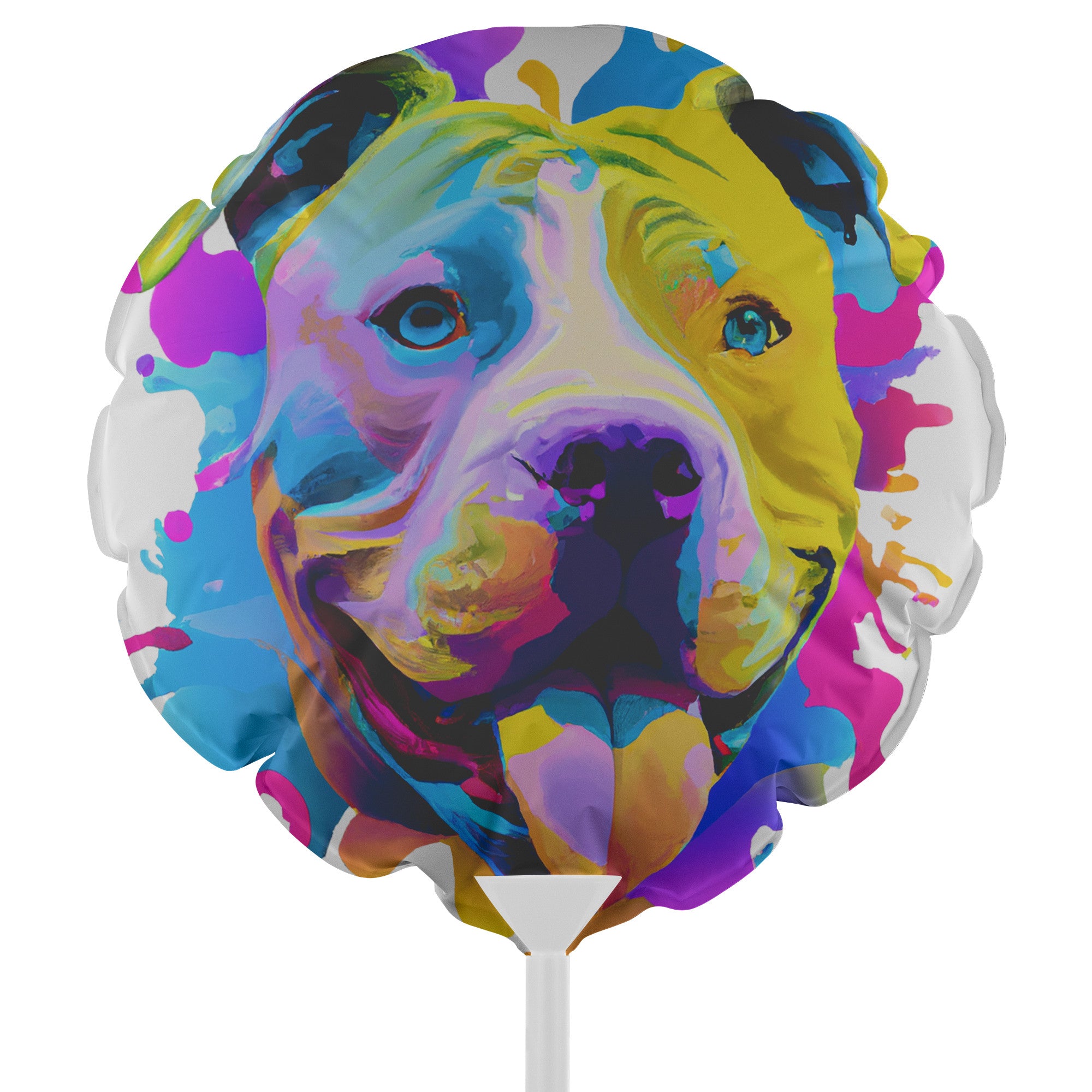 Colorful Pit Bull Baloon
