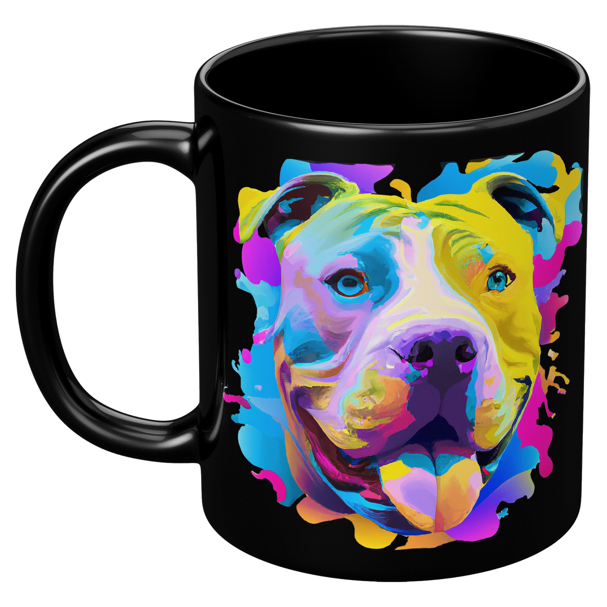 Colorful Pit Bull Mug