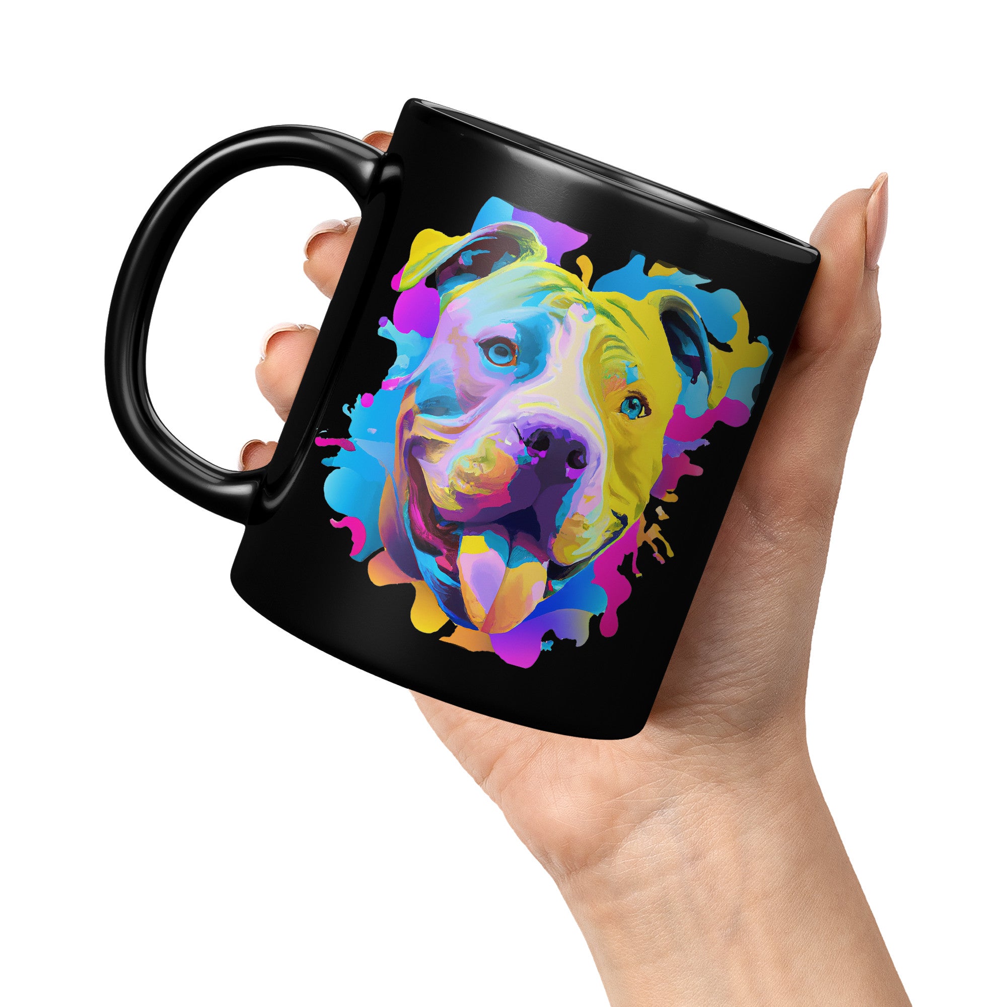 Colorful Pit Bull Mug