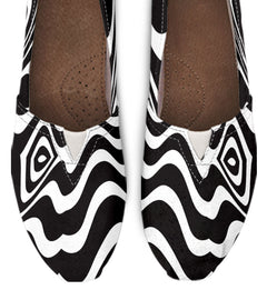Psychedelic Zebra Women's Casual Shoes