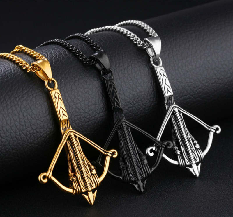 Cross Bow Necklace
