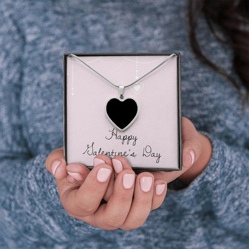 Valentine's Personalized Heart Necklace