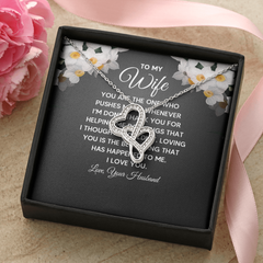 Interlocking Hearts Necklace - To My Wife