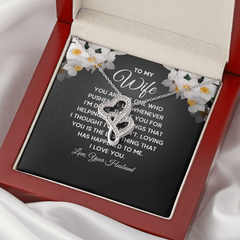 Interlocking Hearts Necklace - To My Wife