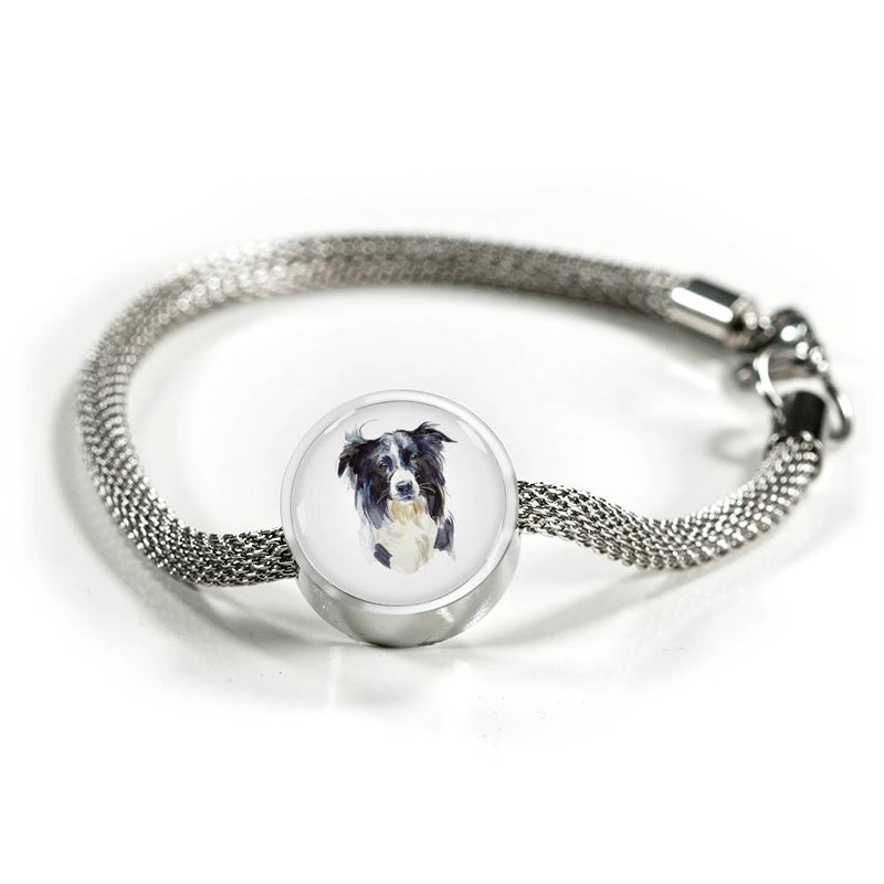 Border Collie Luxury Steel Bracelet