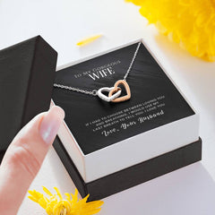 To My Wife - Double Heart Necklace