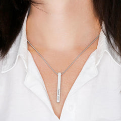 Engrabed Bar Necklace