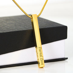Engrabed Bar Necklace