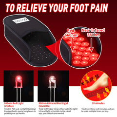 Physiotherapy Apparatu Slipper Red Light Therapy Home Use Portable Wearable Infrared Light Device for Arthritis Foot Pain Relief