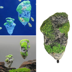 Floating Moss Rocks Aquarium Fish Tank Decorations