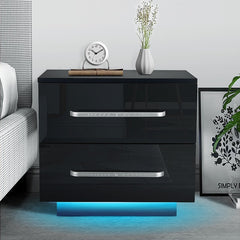 Modern Luxury LED Light Nightstand (20 Colors)