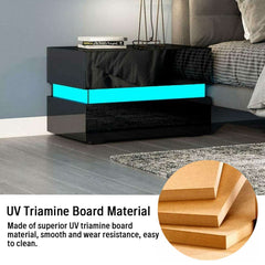 Modern Luxury LED Light Nightstand (20 Colors)