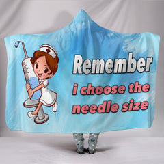 Funny Nurse Hooded Blanket