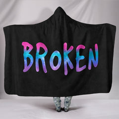 Broken Hooded Blanket Grunge Meets Watercolor