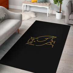 Mpire Owl - Gold Horizontal Area Rug