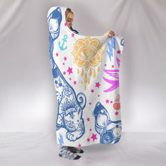 Spiritual French - Hooded Blanket