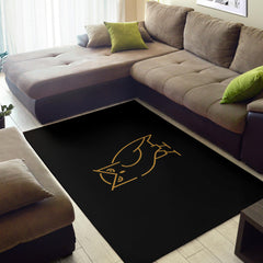 Mpire Owl - Gold Horizontal Area Rug