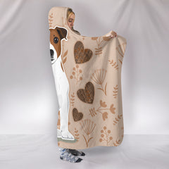 I Love Jack Russell Terriers Hooded Blanket for Lovers of Jack Russells