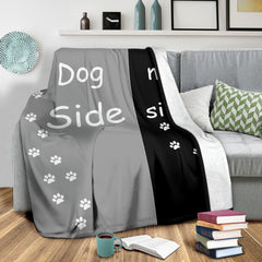 Dog side my side Fleece blanket