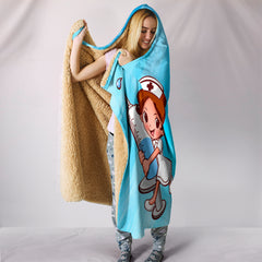 Funny Nurse Hooded Blanket