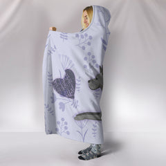 I Love Great Danes Hooded Blanket for Lovers of Great Dane Dogs