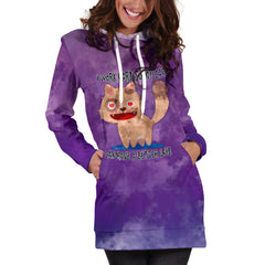 I Work Hard So My Cat Can Have A Better Life Hoodie Dress