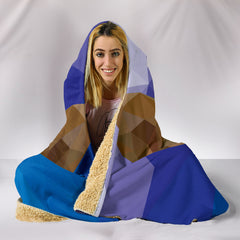 Corgi Dog Modern Art Hooded Blanket for Lovers of Corgis