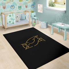 Mpire Owl - Gold Horizontal Area Rug