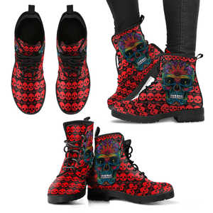 Sugar Skull 5 Handcrafted Boots