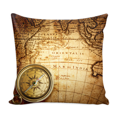 Vintage Map Pillow Covers
