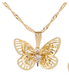 Butterfly Necklaces Statement Pendant