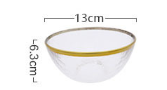 Luxury Rainbow Salad Glass Bowl